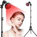 Red Light Therapy Lamp for Body and Face Use, 660nm Red Light and 850nm Near Infrared Light Combo, 36W Red Light Therapy Device with Stand (15-61in)