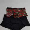 Evolve Men's Cotton Stretch No Show Trunk Underwear Multipack (Black/Rose Patch, S)