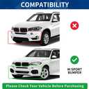 F15 Front Lip Compatible with (2014-2018) BMW X5 F15 M-Sport Model ABS Gloss Black Air Splitter Bumper Spoiler