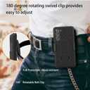 Ailiber for Samsung Galaxy S24 Plus 5G Case with Belt Clip, Galaxy S24 Plus Holster Case with Screen Protector, Kickstand Holder, Slim Shockproof Shell Full Body Cell Phone Case for Samsung S24+-Black