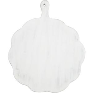 Mud Pie Scalloped Wood Board, Small; 19" X 16"