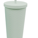 Copco 22oz Studded Insulated Tumblers with Straw and Lid, Acrylic Reusable Cold Drink Tumblers, Spill-Resistant, BPA-Free, Travel-Friendly, Cupholder Compatible