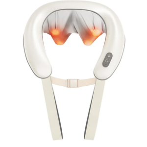 Bear Shiatsu Neck and Back Massager with Heat: Cordless Deep Tissue Neck Shoulder Massager for Pain Relief Portable 4D for Home Office & Car Use - Gifts for Women Men Mom Dad