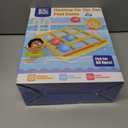 Outdoor Games for Adults and Family, Giant Tic Tac Toe Game with 10 Balls, Outside Toys for Kids Ages 8-12, 2-10 Players, Yard Pool Beach Lawn Camping (Yellow)