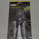 Klein Tools 34056 Ferrule Crimping Tool, Hex Crimper Pliers for 10 to 22 AWG Wire Terminals, Built-In Adjustable Ratchet, for Electrical Work