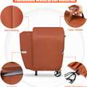 73700 Grill Cover for Pit Boss 700FB, Lexington 540 and Lexington 500, Classic 700 Wood Pellet Grills, 600D Waterproof Fade Resistant BBQ Grill Cover with Elastic Drawstrings, Brown