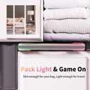 LXFEIFANTECH Slim Carrying Case Compatible with Nintendo Switch 2 2025, Hard Shell Travel Case with 12 Game Card Slots & Screen Protector Mat , Portable Hard Shell Storage Bag, Pink & Green