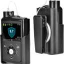 Ablefector Insulin Pump Holder, 360 Rotatable Pump Clip, Diabetic Pump Case for Tubing Management, Insulin Pump case for Carry-On, Compatible with Medtronic Minimed 630g 640g 670g 770g& 780g-Black