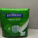 FitRight Adult Diapers, Extra Heavy Absorbency, 2XL (Waist Size 60in-70in), 80 Count, OptiFit Incontinence Briefs for Men and Women, Disposable, Moisture Wicking, Leak Protection,