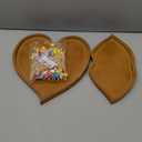 2 Pcs Heart Shaped Charcuterie Board Wood Lips Heart Food Tray Serving Platter with 100 Heart Cocktail Picks Valentines Charcuterie Board Cheese Board for Valentine's Day Decor Kitchen Accessories