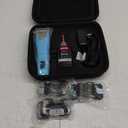 Professional Dog Clippers for Grooming - 2 Speed Pet Grooming Kit for Thick Curly Matted Coats - Low Noise Heavy Duty Cordless Hair Trimmer with Detachable Metal Blade for Animal/Pet/Horse (Blue)