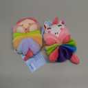 2pcs Cartoon Bath Balls for Kids Kid-Friendly Shower Loofah Sponge Fun Mermaid Design for Toddler Bathing