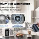 Countertop Reverse Osmosis Water Filter System, RO Water Purifier for Home Drinking Water, Portable RO Filter for RV Camping Kitchen, Instant Hot Water, 9 Temperature Options