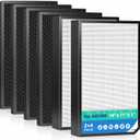 for AD5500 Replacement Filter for AirDoctor 5000,5000H, 5500, 5500i 6-Pack
High-Density Mechanical Media for Wildfire Smoke, Pet Dander & Cooking Odors