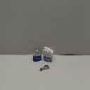 Puroma 2 Pack Keyed Padlock with 3 Keys Alike, 7/8 Inch Locker Lock 40mm Heavy-Duty Locks for Gate Fence Hasp Cabinet Toolbox School Gym Locker (Blue)