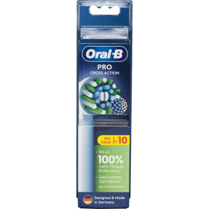 Oral-B Pro CrossAction Toothbrush Heads (1 Pack (10 Counts) (White, XXL)