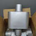 Universal 3"(ID) Inlet 3"(ID) Outlet Single Chamber Muffler - 13" Total Length (7x9x4 in Body), Aluminum Coated Exhaust with Internal Baffle to Produce Aggressive Deep Sound (2 Pack)