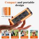 Dog Bark Deterrent Devices Rechargeable Anti-Barking Device for Dogs 50ft Long Range Ultrasonic Correct Your Dog's Bad Behavior at the Push of aButton Better Than Shock Collars or Dog Training Collars