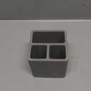 Diatomite Toothbrush Holders for Bathrooms, Electric Toothbrush and Toothpaste Holder 3 Slots Tooth Brush Organizer for Bathroom Countertop, Shower, Vanity - Dark Gray