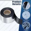 Frienda 2 Rolls Flashing Tape Waterproof Patch Seal Tape 32 Feet Self Adhesive Asphalt Repair for Window Roof Doors Panels Gutter Repair Outdoor(4" X 32')