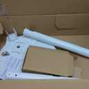 Mobile TV Cart Rolling TV Stand for 10-46 Inch Flat/Curved Screen Up to 88lbs, Height Adjustable Portable TV Cart with Tilting and Rotating, TV Stand with Wheels, Max VESA 200x200mm (White)