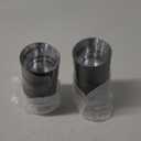 Gejoy 9 oz Rimmed Swirl Plastic Cups Disposable Liquor Drinking Cups Clear Elegant Halloween Tumblers for Christmas Party Supplies (Black, 100 Pcs)