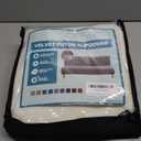 MAXIJIN Velvet Futon Cover Full Size Stretch Futon Mattress Cover Thick Soft Armless Sofa Bed Slipcover Plush Couch Furniture Protector with Elastic Bottom, Machine Washable (White)