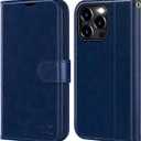 OCASE Compatible with iPhone 15 Pro Max Case Wallet Case, PU Leather Flip Folio Case with Card Holders RFID Blocking Kickstand Shockproof Phone Cover 6.1 Inch 2023, Blue