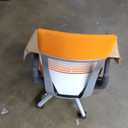 Steelcase Gesture Office Chair - Ergonomic Work Chair with Wheels for Carpet - Comfortable - Intuitive-to-Adjust for Desk - 360-Degree Arms - Tangerine Orange Fabric