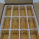 24pcs Glass Bud Vases Set, Clear Flower Vase for Centerpieces, Small Vases for Flowers, Decor Centerpiece for Bathroom, Decorative Vases for House Warming (Amber)