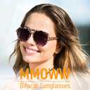 MMOWW 3 Pack Aviator 3.0x Bifocal Reading Sunglasses for Women Men Retro Double Bridge Sun Readers UV400 Protection Pilot Style (Black/Grey Tortoise/Khaki)