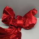 23.62 x 90.55 Inches Christmas Extra Large Bows Giant Christmas Tree Topper Bow Decorations Satin Bow Tree Topper for Xmas Decorations Wreath Home Holiday Party Decor (Red)