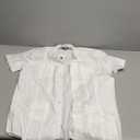 Mens Short Sleeve Button Down Cuban Guayabera Shirts (X-Large, White)
