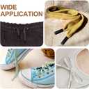 uxcell Shoelace Tips, Alloy Shoelace Head, Hexagon Cylindrical Tip Cord End Metal Replacement for Shoestring (Black)