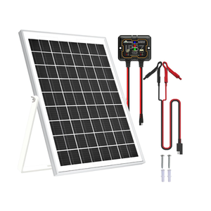 SOLPERK 10W Solar Panel Solar Battery Charger 12V Solar Panel Kit + MPPT Charge Controller, Suitable for Automotive, Motorcycle, Boat, ATV, Marine, RV, Trailer, Snowmobile, Off Grid System