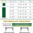 MATIRUG St Patricks Day Tablecloth for Rectangle Tables 52x70 Inch,Washable Shamrock Table Cloth,Green and White Spring Waterproof Tablecloths for Party Celebration Kitchen Dinner Outdoor