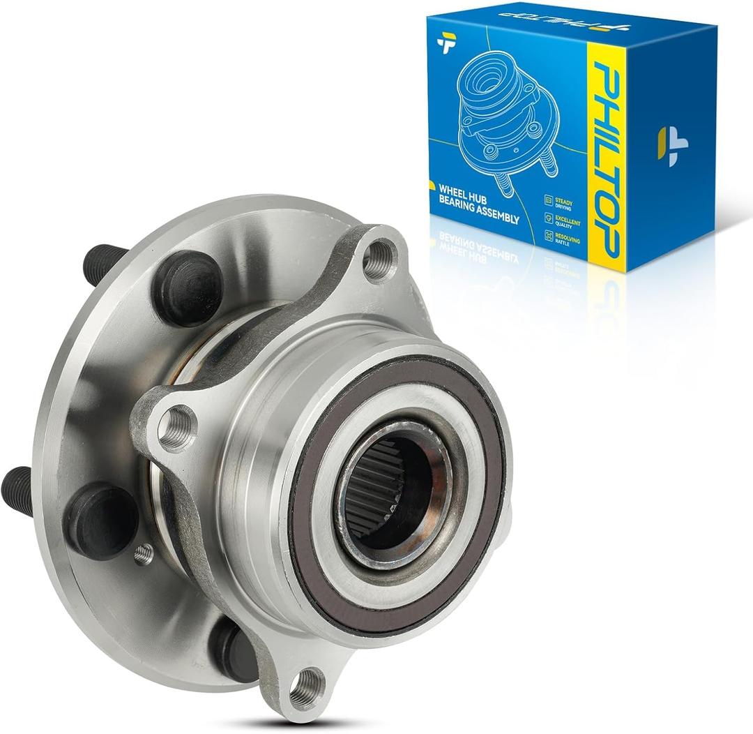 PHILTOP 513293 Front Wheel Hub Assembly Fit for Honda Odyssey 2011-2017, 5 Lugs 1pc Wheel Hub Bearings