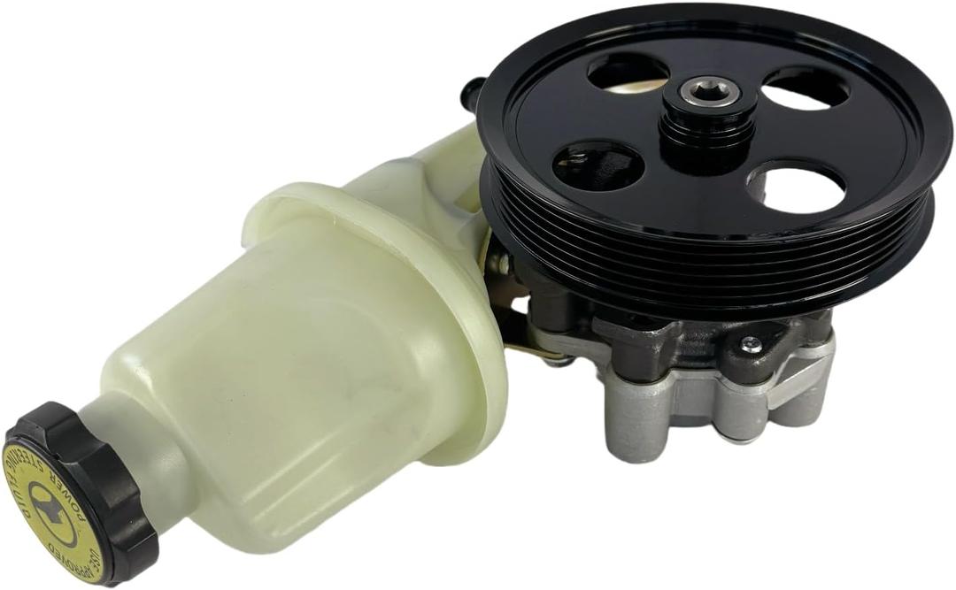 Power Steering Pump with Pulley and Reservoir Compatible with Dodge Dakota 2000-2004 Durango 2000-2003 4.7L(21-4045R)