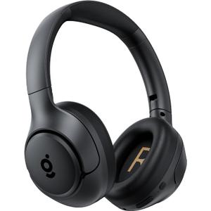 wegear Hybrid Active Noise Cancelling Headphones, Wireless ANC Bluetooth 5.4 Over Ear Headphones, Clear Calls, Deep Bass, 60H Playtime, Comfort Fit, Foldable Headset for Gym Travel Office Home Black