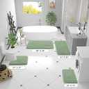 OLANLY Bathroom Rugs 36x24, Extra Soft Absorbent Chenille Bath Rugs, Rubber Backing Quick Dry, Machine Washable Bath Mats for Bathroom Floor, Tub and Shower, Home Decor Accessories, Sage Green