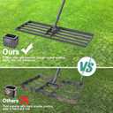 Lawn Leveling Rake 30"x10", Heavy Duty Rakes for Lawns with Anti-Rust Coating & Adjustable Handle, Effort-Saving Lawn Leveler for Yard Garden Farm Golf Course Lawn Care