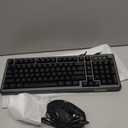 Gaming Keyboard and Mouse Combo - RGB Backlit 14 Lighting Effects, USB Wired Computer Keyboard, 26-Key Anti-Ghosting, Volume Wheel, Quiet Typing, Adjustable DPI Mouse for Gaming & Work, Trueque
