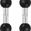 1" Double Ball Adapter Extension Bar Compatible with RAM Mounts B Size for Standard Double Socket Arms