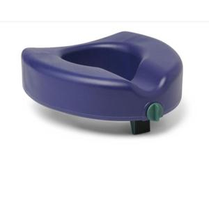 Guardian Raised Locking Toilet Seat with Microban 5in 350lbs Blue 1Ct