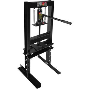 6-Ton H-Frame Hydraulic Shop Press, Heavy Duty Garage Floor Press with Adjustable Plates & Stamping Plates, Industrial-Grade Bearing Presses for Bearing, Gear Removal & Bending, Black