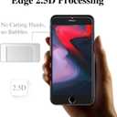 3 x Pokolan [3 Pack] Screen Protector for iPhone SE 3, SE 2022, iPhone SE 2, SE 2020 Tempered Glass Film Bubble Free Case Friendly (Clear)