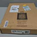 Bemis 500EC Durable Wood Toilet Seat with Easy Clean Hinges, Made in USA, Round, Almond