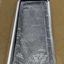 RICHER HOUSE Floating Shelves with Guardrail, Rustic Wood for Wall Dcor, Farmhouse Bathroom Accessories Mounted, Organizer over Toilet Storage, Kitchen, Living Room - Black, R-0A340430102