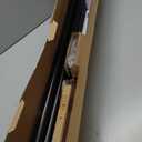 Double Curtain Rods for Windows 66 to 120 Inch, Black