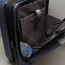 LEVEL8 Grace Carry on Luggage Airline Approved, 20 Inch Expandable Hard Sided Luggages with Spinner Wheels, Harshell Small Rolling Suitcase for Women Men with Tsa Lock, Blue